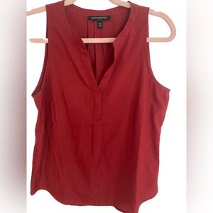 Banana Republic Red Professional Sleeveless Top XS